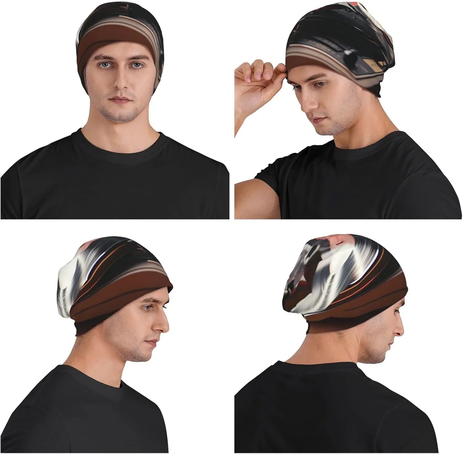 Slouchy Beanie Hat Casual Fashionable Hat Skull Cap Yellow Butterfly Flower Knit Hat for Women Man