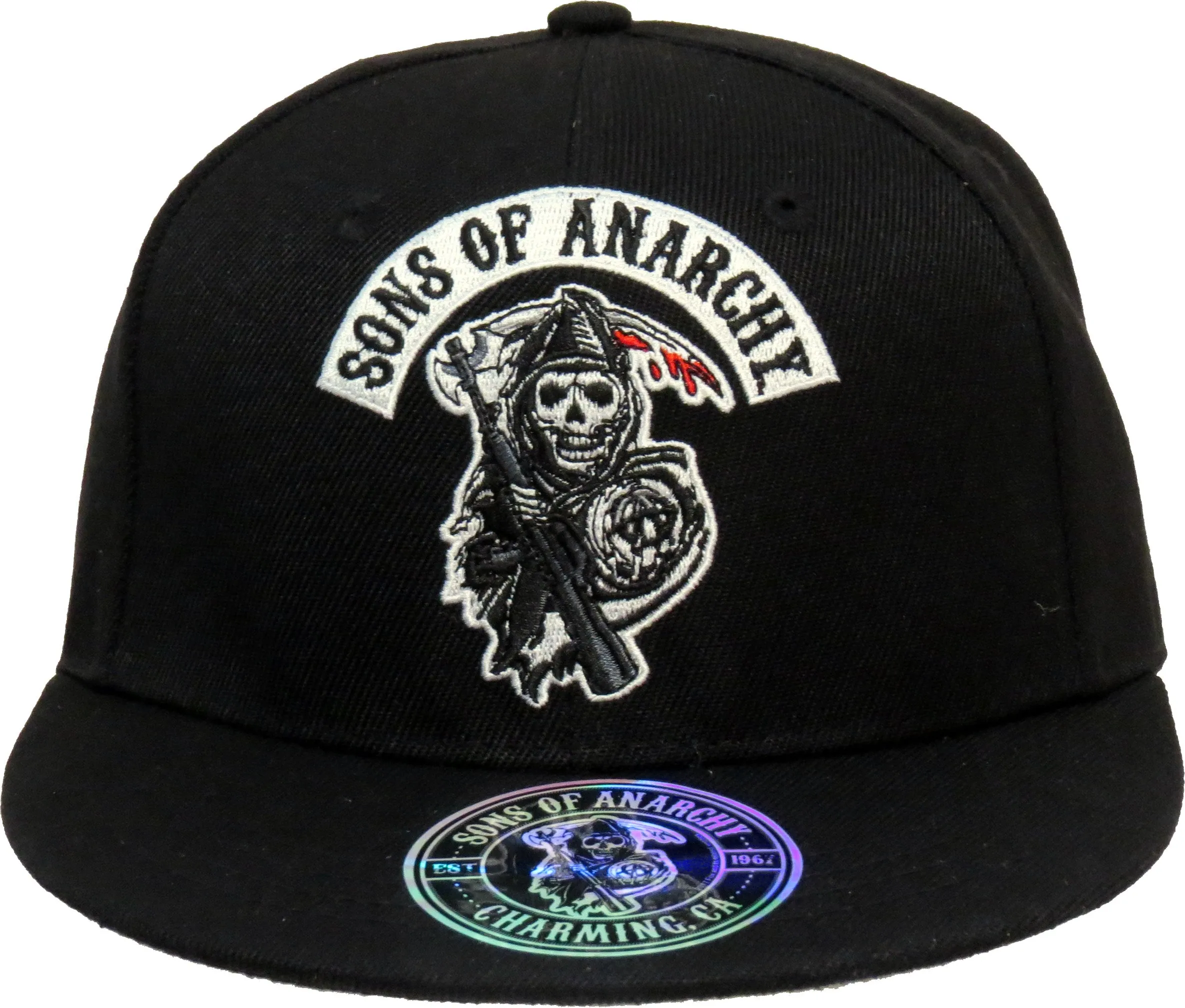 Sons Of Anarchy Death Reaper Black Snapback Cap