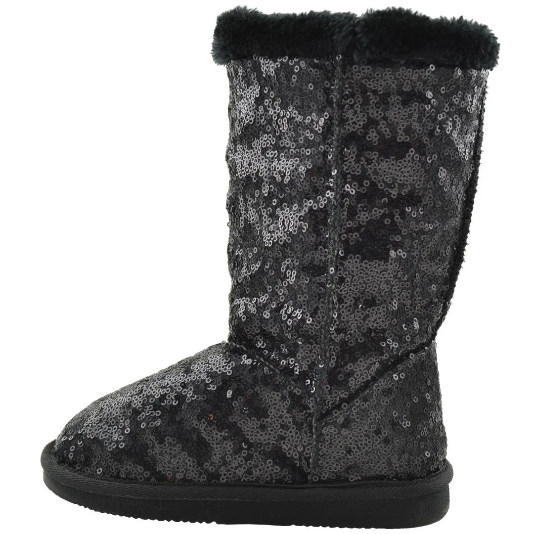 Toddler & Youth Sequins Mid Calf Boot