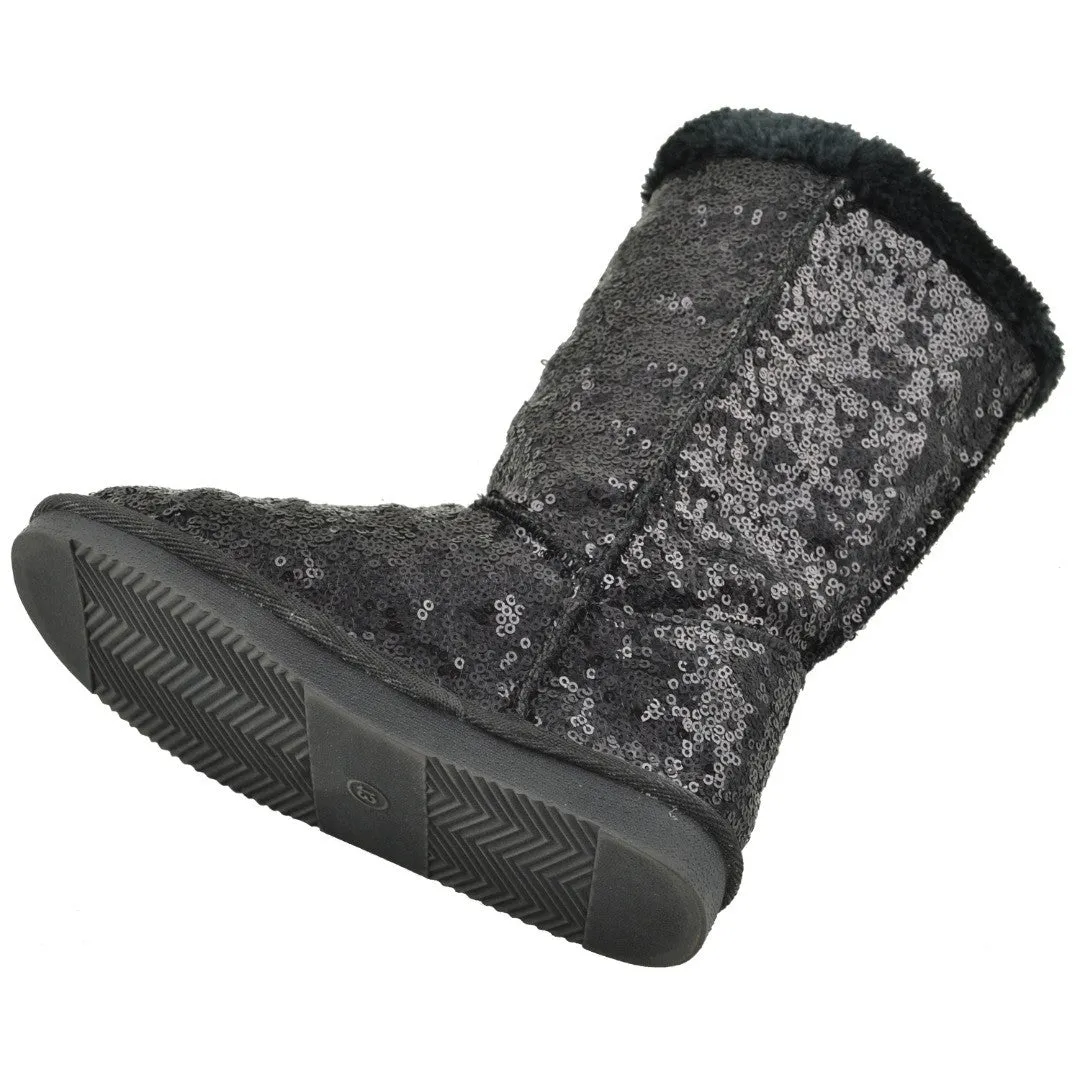 Toddler & Youth Sequins Mid Calf Boot