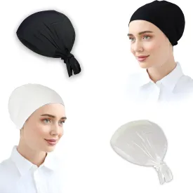 Women Under Scarf Hat Hijab Cap Islamic Hijab Undercap Hijab Bonnet Cap Muslim Inner Beanies Hat Underscarf Turban