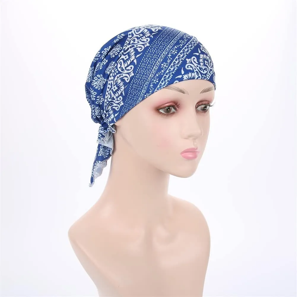 Women's Pre Tied Bandana Turban Head Scarf Chemo Beanie Headwraps Headwear Hair Hair Loss