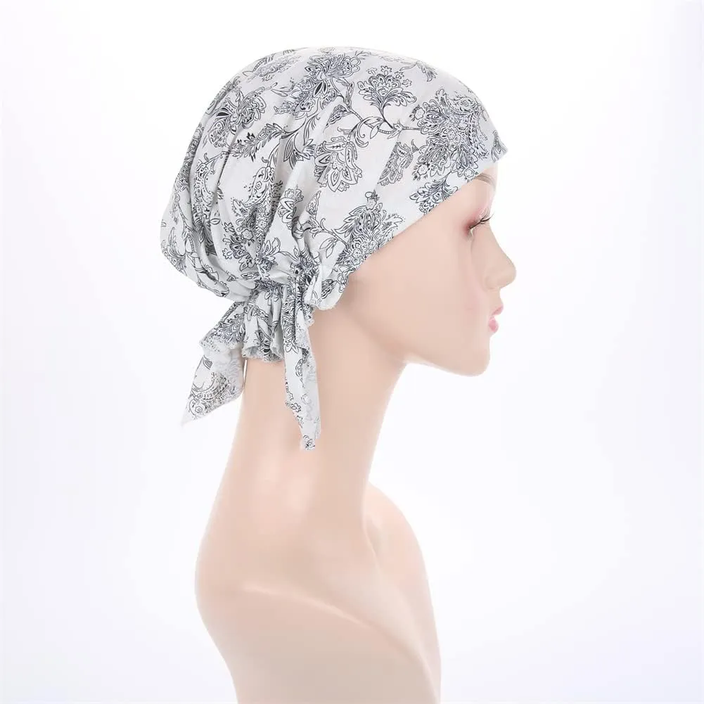 Women's Pre Tied Bandana Turban Head Scarf Chemo Beanie Headwraps Headwear Hair Hair Loss