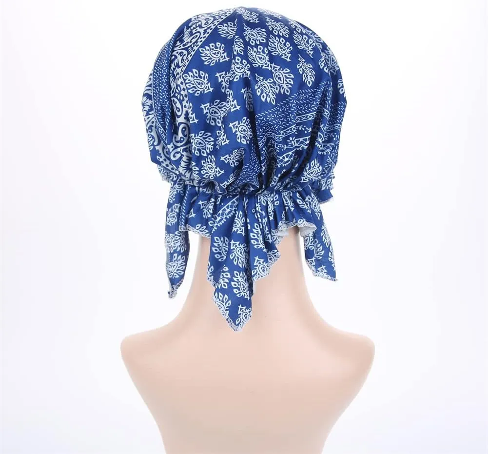 Women's Pre Tied Bandana Turban Head Scarf Chemo Beanie Headwraps Headwear Hair Hair Loss
