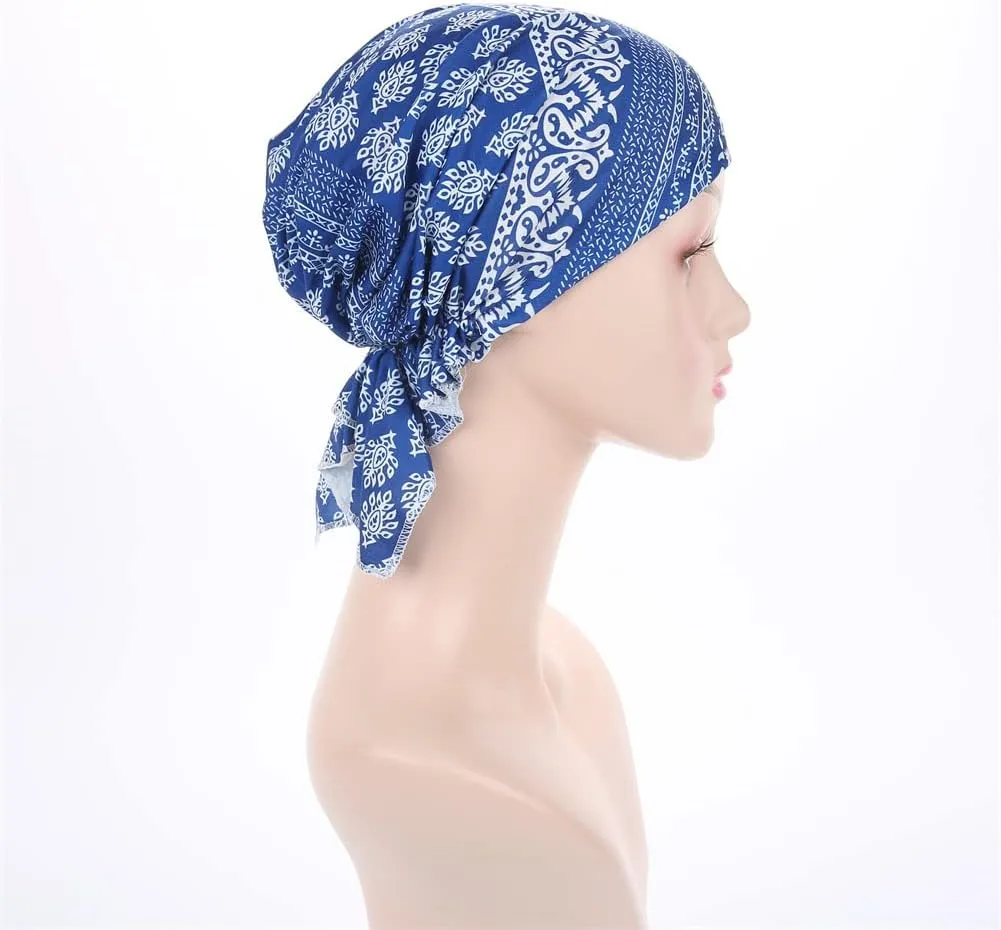 Women's Pre Tied Bandana Turban Head Scarf Chemo Beanie Headwraps Headwear Hair Hair Loss
