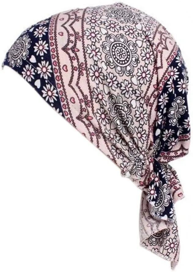 Women's Pre Tied Bandana Turban Head Scarf Chemo Beanie Headwraps Headwear Hair Hair Loss