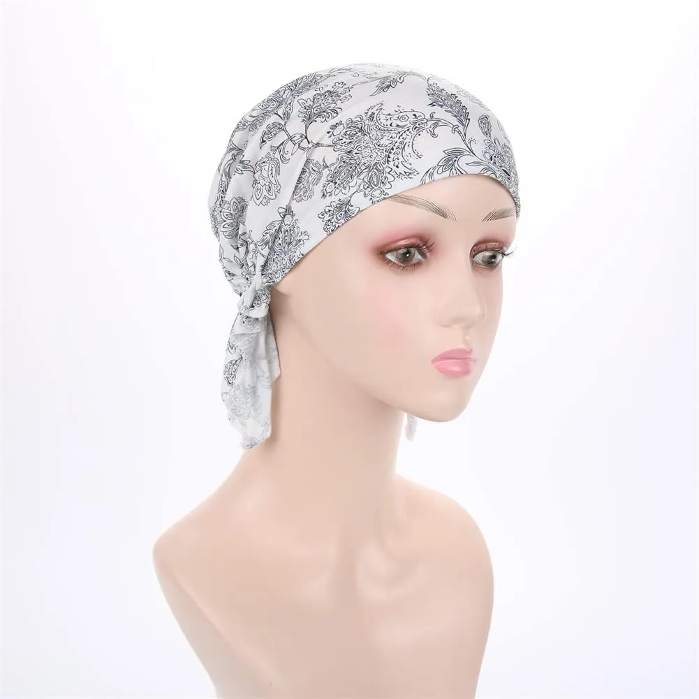 Women's Pre Tied Bandana Turban Head Scarf Chemo Beanie Headwraps Headwear Hair Hair Loss