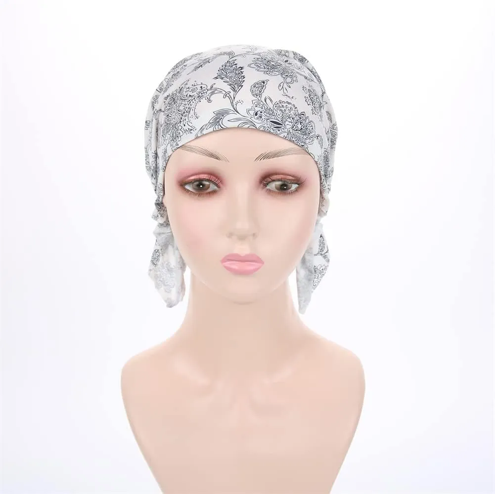 Women's Pre Tied Bandana Turban Head Scarf Chemo Beanie Headwraps Headwear Hair Hair Loss